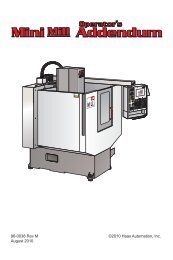 Mini Mill Addendum - Haas Automation, Inc.