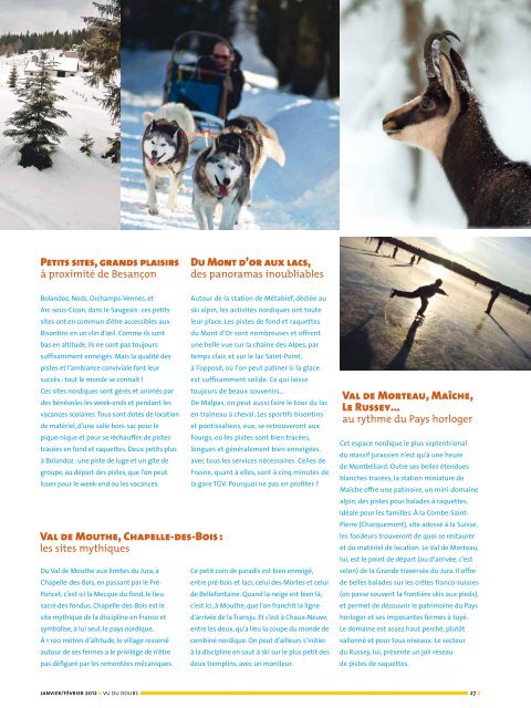 De Doubs paradis en hiver - Conseil gÃ©nÃ©ral du Doubs
