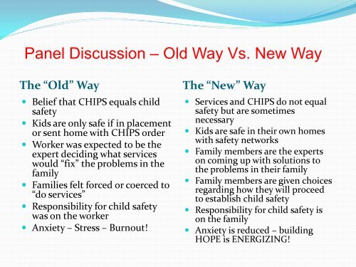 Signs of Safety Overview PowerPoint - Scott County