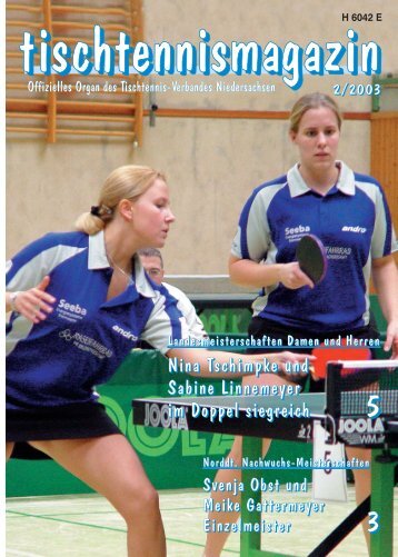 tischtennismagazin 2/2003 - TTVN
