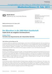 Statement/Referat Andres TÃ¼rler, Stadtrat, Vorsteher Industrielle ...