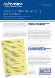 LibrerÃ­a de cintas virtuales (VTL) de FalconStor