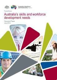 Australia's skills and workforce development needs - AWPA