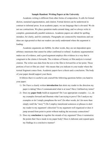 Academic Writing Research Paper