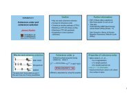 PDF of the lecture slides - The James Keeler Group