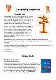 Discipleship Resources Booklet v7 - Diocese of Blackburn