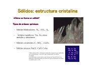 Clase de Estructura Cristalina I