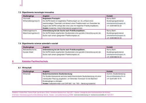 Zulassung zur Fachhochschule mit einer gymnasialen Matur - SDBB