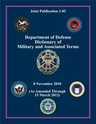 JP 1-02, DOD Dictionary of Military and Associated Terms - DMRTI ...