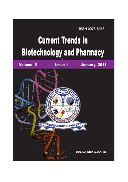 full issue - Association of Biotechnology and Pharmacy