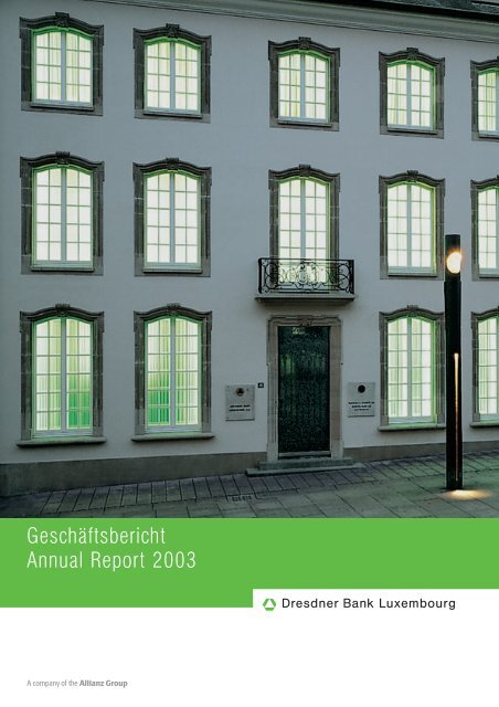 Geschäftsbericht 2003 - Commerzbank International SA