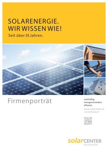 Firmenporträt - SolarCenter Muntwyler AG