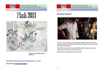 Totally 128 publications in 2011 - Doctoral School - EPFL