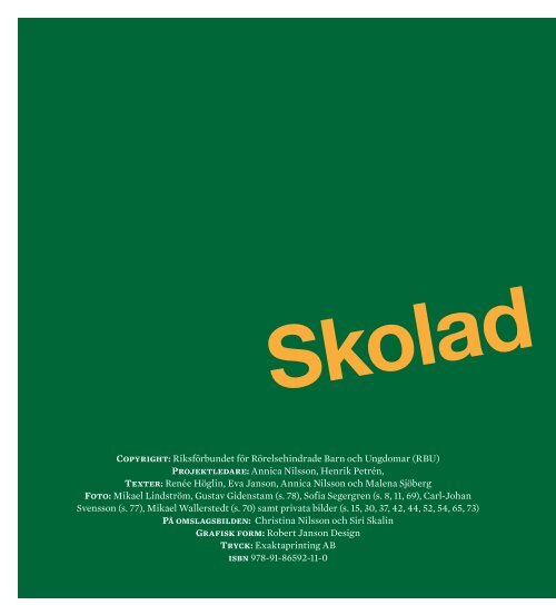 Skolad eller spolad? - RBU