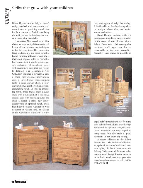 Click here to download this ad. - Baby's Dream Furniture