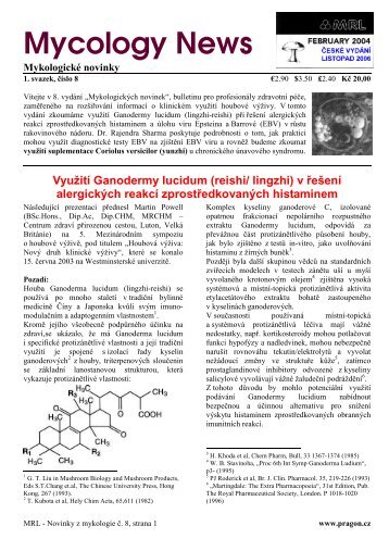 Mycology News - Mycology Research Laboratories