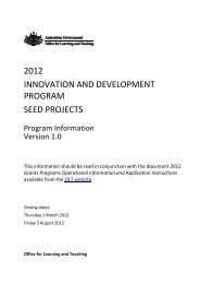 2012 innovation and development program seed projects - Office for ...