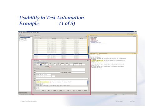 Usability and Test Automation - TestIstanbul