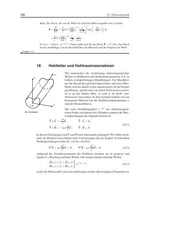 18 Hohlleiter und Hohlraumresonatoren