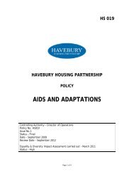 Aids and adaptations policy - Havebury Housing Partnership