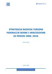 strategija razvoja turizma federacije bosne i hercegovine za period ...