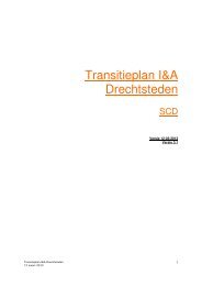 Transitieplan I&A Drechtsteden - De Drechtsteden