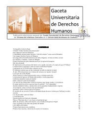 Gaceta Universitaria de Derechos Humanos - Universidad ...