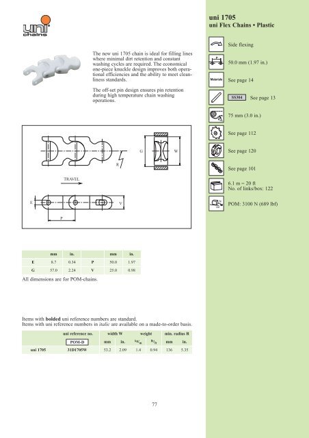 uni-chains CHAIN CATALOG