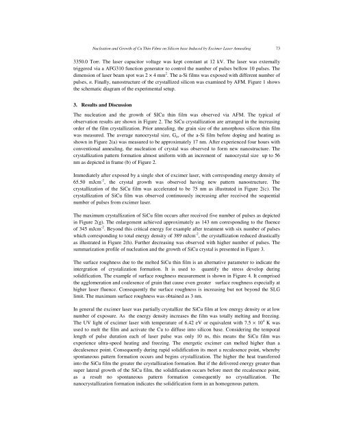 NUCLEATION AND GROWTH OF Cu THIN FILMS ON SILICON ...