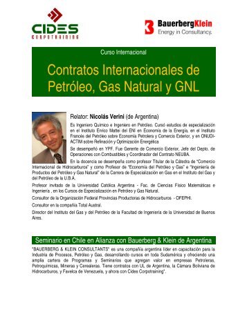 Contratos Internacionales de Petróleo, Gas Natural y GNL - CIDES ...