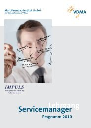 Lehrgang Servicemanager - IMPULS Management Consulting GmbH