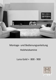 Montage und Bedienungsanleitung - M-Design Schweiz