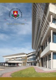 Annual Report - University of Namibia