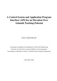A Control System and API for an Elevation over Azimuth Tracking ...