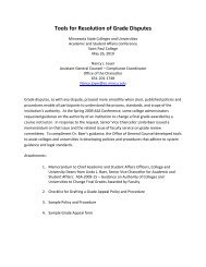 Grade Appeals - Academic & Student Affairs - Minnesota State ...