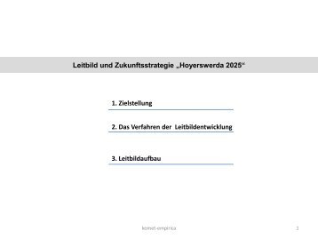 Leitbild und Zukunftsstrategie "Hoyerswerda 2025" - Demografie