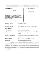 Bligh v HCSD 45-0044 - District Court of Nebraska: Eighth Judicial ...