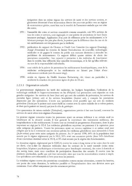 etendue des prestations de l'assurance-maladie sociale - IUMSP