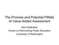 The Promise and Potential Pitfalls of Value-Added Assessment