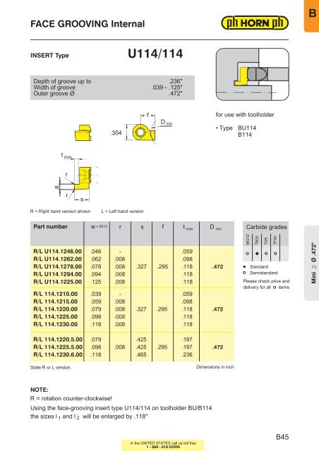 Type 1 1 4 - Horn USA, Inc.