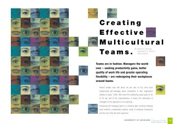 Creating Effective Multicultural Teams by David C. Thomas ...
