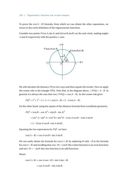 Trigonometric functions and circular measure - the Australian ...