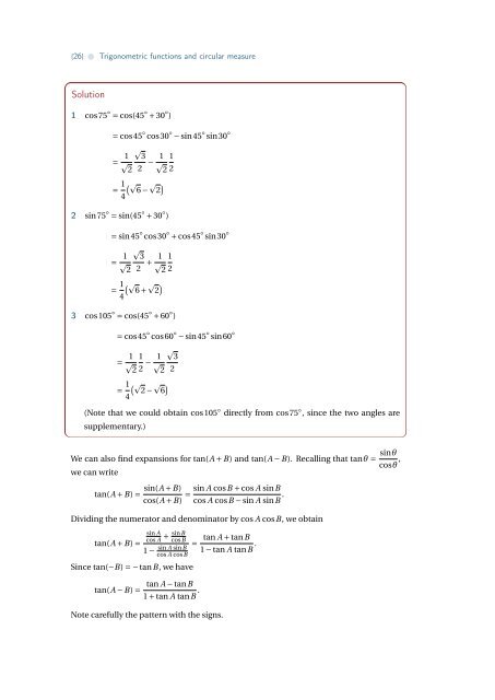 Trigonometric functions and circular measure - the Australian ...