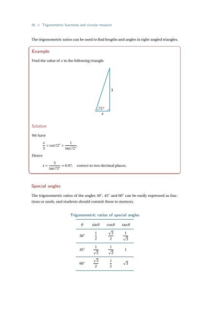 Trigonometric functions and circular measure - the Australian ...