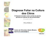 Diagnose foliar na cultura do citros - Nutricao de Plantas