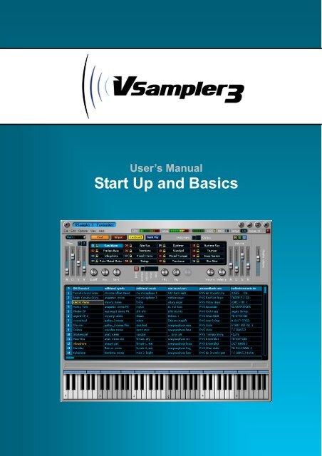 Cakewalk VSampler 3 User's Manual - MIDI Manuals