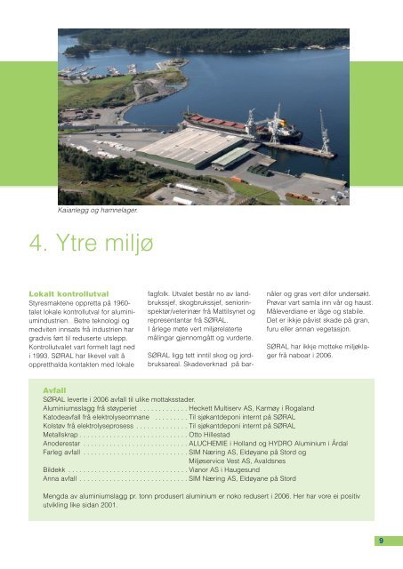 MiljÃ¸rapport 06 - SÃ¸r-Norge Aluminium AS