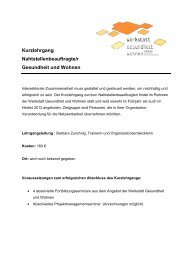 Kurzlehrgang Infoblatt_Endversion - Plattform Gesundheit und ...