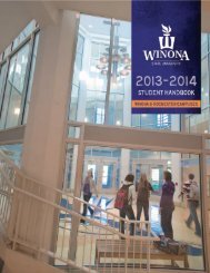 Student Handbook (PDF) - Winona State University