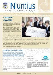 Winter 2007 Issue - Wirral Grammar School for Boys
